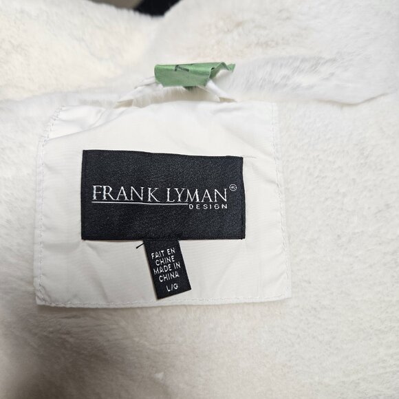 White Puffer Jacket with Faux fur trim - Picture 8 of 8